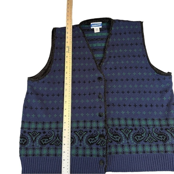 Vintage Pendleton Granny Chic Sweater Vest Womens Size 2XL - Picture 6 of 6